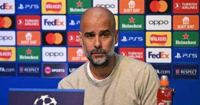 Man City press conference live as Pep Guardiola gives team news update ahead of RB Leipzig fixture