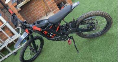 Andy Burnham - Masked robbers stole valuable Sur-Ron electric bike at knifepoint - manchestereveningnews.co.uk - county Conway