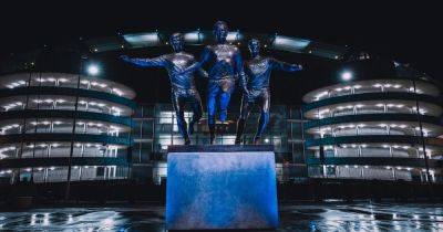 Kevin De-Bruyne - Vincent Kompany - Man City unveil new statue outside Etihad Stadium in permanent tribute to three club icons - manchestereveningnews.co.uk