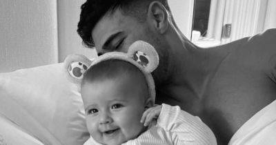 Tommy Fury gushes over 'missed' baby Bambi time as he returns from Dubai after Molly-Mae Hague defended