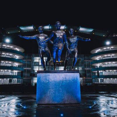 Manchester City unveil statue of legends Bell, Lee and Summerbee