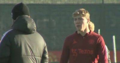 Manchester United training squad vs Galatasaray includes Rasmus Hojlund and Jack Fletcher