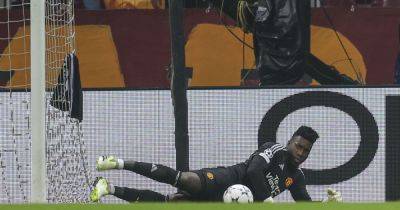 Andre Onana's reaction after Manchester United scored shows he needs to change after Galatasaray howlers