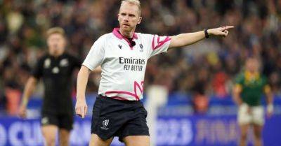 Rugby World Cup final referee Wayne Barnes announces retirement