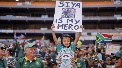 Streets lined with jubilant fans as South Africa honours champion Springboks