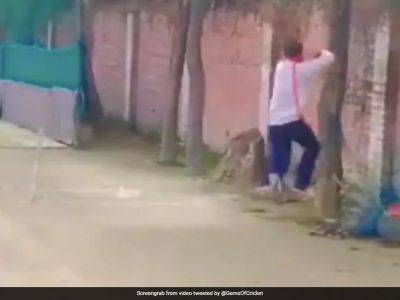 Glenn Maxwell - Watch: Bowler's Blindfold Challenge Task Ends In Worst Way Possible - sports.ndtv.com - Australia - India