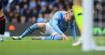 Man City manager Pep Guardiola gives Erling Haaland injury update