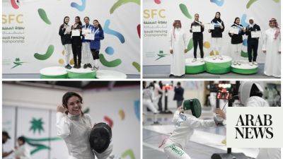 Young, senior Saudi female fencers crowned in Kingdom Fencing Championship