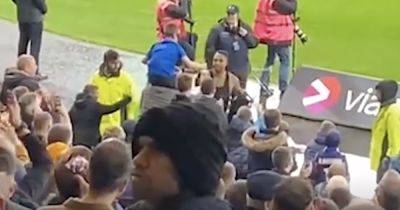 Watch Danilo make young Rangers fan's day as masked impersonator in Hampden crowd gets gift of a lifetime