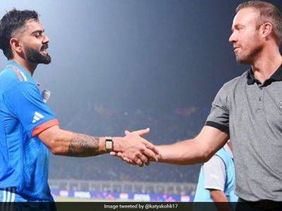 Virat Kohli - Sachin Tendulkar - "Wasn't The Plan. It Just...": AB de Villiers On Meeting Virat Kohli At Eden Gardens - sports.ndtv.com - South Africa - India