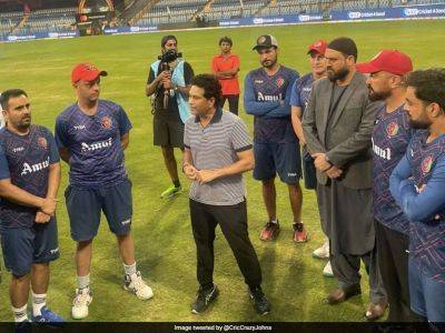 Cricket World Cup: Sachin Tendulkar Meets Afghanistan Team Ahead Of Clash vs Australia