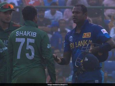 "Absolutely Pathetic": Gautam Gambhir, Dale Steyn Slam Bangladesh As Angelo Mathews Is Timed Out