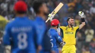 Incredible Glenn Maxwell takes Australia to improbable win over Afghanistan and into semi-finals
