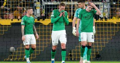 Newcastle’s Champions League hopes in tatters after Borussia Dortmund defeat