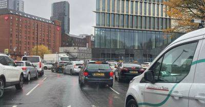 LIVE: Long delays as part of Mancunian Way shut due to 'missing manhole cover' - latest updates