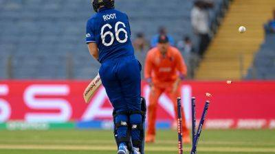 Joe Root - Jos Buttler - Logan Van-Beek - Cricket World Cup - Watch: Joe Root Gets 'Nutmegged' To Be Bowled vs Netherlands. England Fan's Reaction Is Viral - sports.ndtv.com - Netherlands - Pakistan