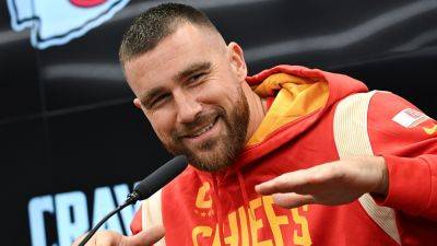 Travis Kelce - Jason Kelce - Charlie Riedel - Taylor Swift - Chiefs' Travis Kelce hints at traveling to South America to support Taylor Swift's tour during team's bye week - foxnews.com - Germany - Argentina - county Eagle - Los Angeles - state Missouri - county Travis - county Taylor - county Swift
