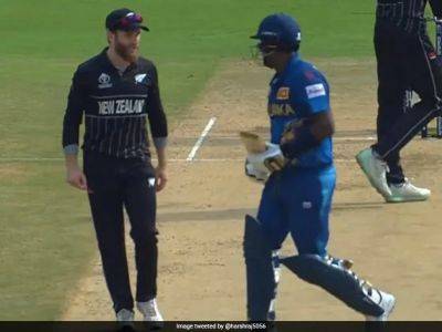 Watch: After 'Timed Out' Row, New Zealand Stars Ask Angelo Mathews To Check Helmet Strap, Say Commentators