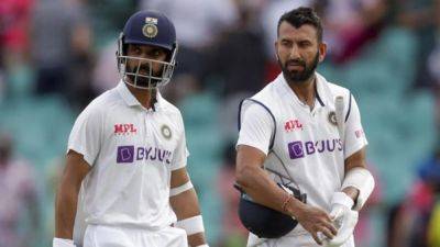 Sourav Ganguly - Ajinkya Rahane - Cheteshwar Pujara - End Of Road For Ajinkya Rahane, Cheteshwar Pujara For India In Tests? Report Says Duo's Slots "Now Belong To.." - sports.ndtv.com - Australia - South Africa - India