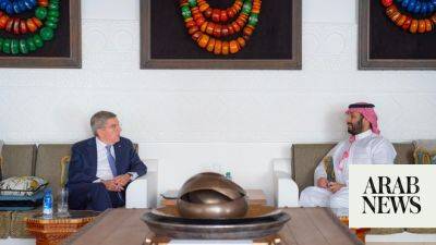 Thomas Bach - Turki Al-Faisal - Crown prince, Olympics chief meet in Riyadh - arabnews.com - Australia - Saudi Arabia - Pakistan