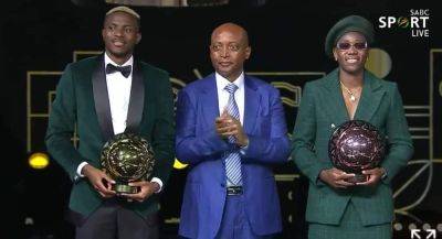 Double success for Nigeria as Victor Osimhen and Asisat Oshoala win awards