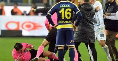 Turkish club president arrested after punching referee at end of match