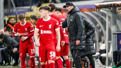 Jurgen Klopp cannot criticise youngsters after defeat to Union Saint Gilloise
