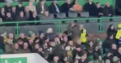 Watch irate Celtic fan confront under-fire board as stewards remove him amid rising unrest
