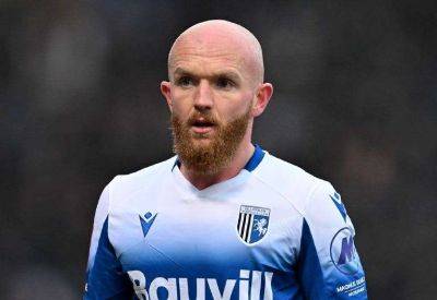 Gillingham midfielder Jonny Williams reacts to their 2-0 home defeat to Bradford City in League 2