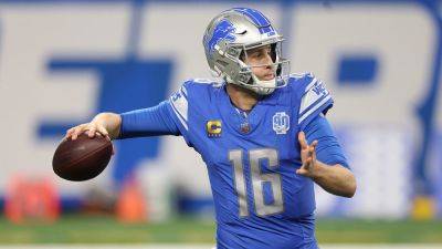 Russell Wilson - Denver Broncos - Jared Goff - Jared Goff throws five touchdowns, four to rookies; Lions inch closer to playoffs with blowout win over Bronc - foxnews.com - Los Angeles - Jordan - state Michigan - county Gregory