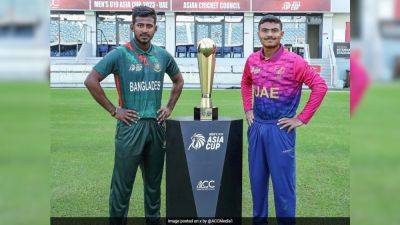 Bangladesh vs UAE, U19 Asia Cup Final Live Score: Ashiqur Rahman Shibli, Chowdhur Md Rizwan Steady Bangladesh After Early Loss - sports.ndtv.com - Uae - India - Bangladesh - Pakistan - county Early