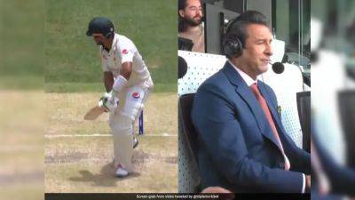 Watch: Wasim Akram's Frustrated Reaction Viral As Babar Azam Falls Cheaply vs Australia In 1st Test
