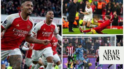 Battling Man Utd hold Liverpool, Arsenal top Premier League as Villa snatch late win