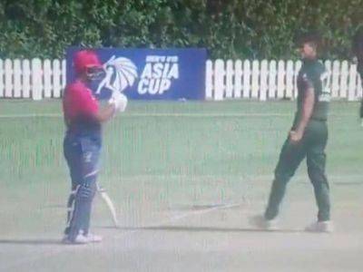 Watch: UAE Batter's Unexpected Reaction To Pakistan Star's Animated Celebration In U19 Asia Cup Semifinal