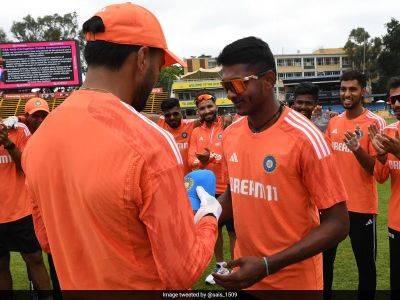 Sai Sudharsan - "Special To Receive Cap From KL Rahul": Sai Sudharsan On His India Debut - sports.ndtv.com - South Africa - India - county Young
