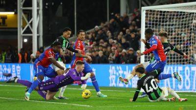 Michael Olise - Danny Welbeck - Roy Hodgson - Bart Verbruggen - Welbeck's late header salvages a point for Brighton in 1-1 draw with Crystal Palace - channelnewsasia.com - Jordan