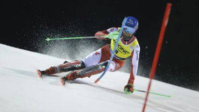 Austria's Schwarz wins World Cup race in Italy to go to top of overall, slalom standings