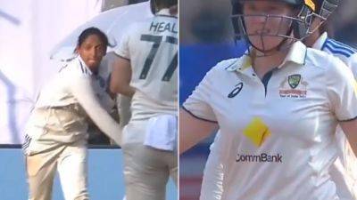 Watch: Harmanpreet Kaur Throws Ball At Australia Star In Burst Of Aggression During One-off Test. Then This Happens