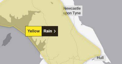 Met Office updates yellow weather warning as rain and heavy winds to batter UK - manchestereveningnews.co.uk - Britain - Scotland