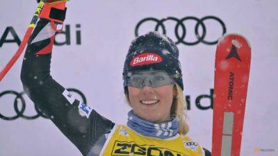 Alpine skiing-Shiffrin takes her 92nd World Cup win with Lienz giant slalom