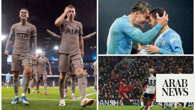 Tottenham snatch point at Manchester City in classic after Liverpool drama