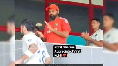 Watch: Virat Kohli-Rohit Sharma Moment After Former Skipper's Dismissal Leaves Fans In Shock