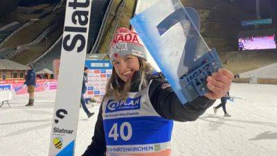 Canadian ski jumper Abigail Strate soars to World Cup bronze in Germany - cbc.ca - Germany - Canada - Norway - Slovenia