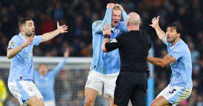 Jack Grealish - Pep Guardiola - Erling Haaland facing FA punishment after X-rated reaction to Man City controversy vs Spurs - manchestereveningnews.co.uk