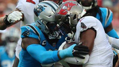 Panthers' Brian Burns ejected after taking swipe at Bucs lineman, explains incident