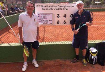 Jasper Cooper of Canterbury Tennis Club wins at this year’s World Tennis Championships alongside Boyd Brackstone to go to No.1 in the world in the over-70s Masters doubles rankings