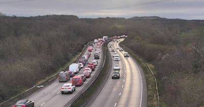 Live updates as crash closes A4232 in Cardiff causing severe delays