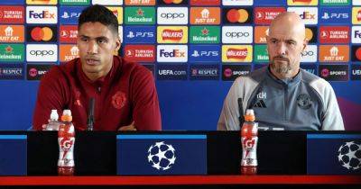 Manchester United manager Erik ten Hag might be contradicting himself with Raphael Varane