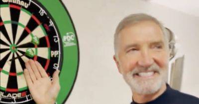 Graeme Souness leaves darts star stunned as Rangers legend hits the bullseye and asks for cheeky prize