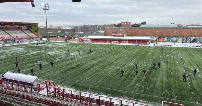 Hamilton Accies thank fans for pitching in to clear snow ahead of 5-0 League One win